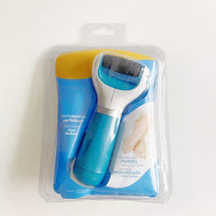 Velvet Smooth Pedi Diamond Crystals Electric Foot File Hard Skin Remover-Blue Brush Manicure Lightweight