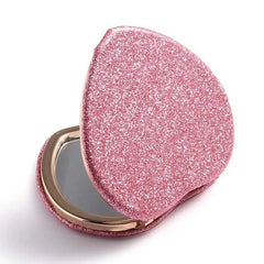 Heart Shape Makeup Mirror Girl Cute Small Mirror Portable Student Folding Mirror Cosmetic Beauty Tools Handheld