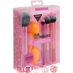 Real Techniques Everyday Essentials Makeup Brush Set with Miracle Complexion