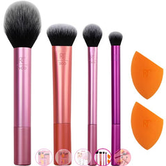 Real Techniques Everyday Essentials Makeup Brush Set with Miracle Complexion