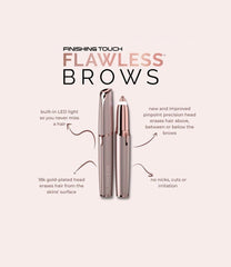 Flawless Brows Hair Remover, Gentle on Skin, Finishing Touch