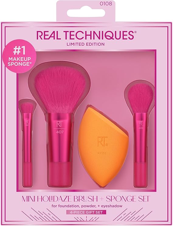 Real Techniques Limited Edition Mini Holidaze Brush + Sponge Kit RT-0108